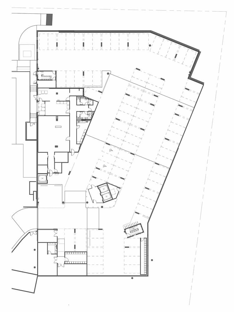 用几何图案的彩色砖，构成Baptcare果园社区