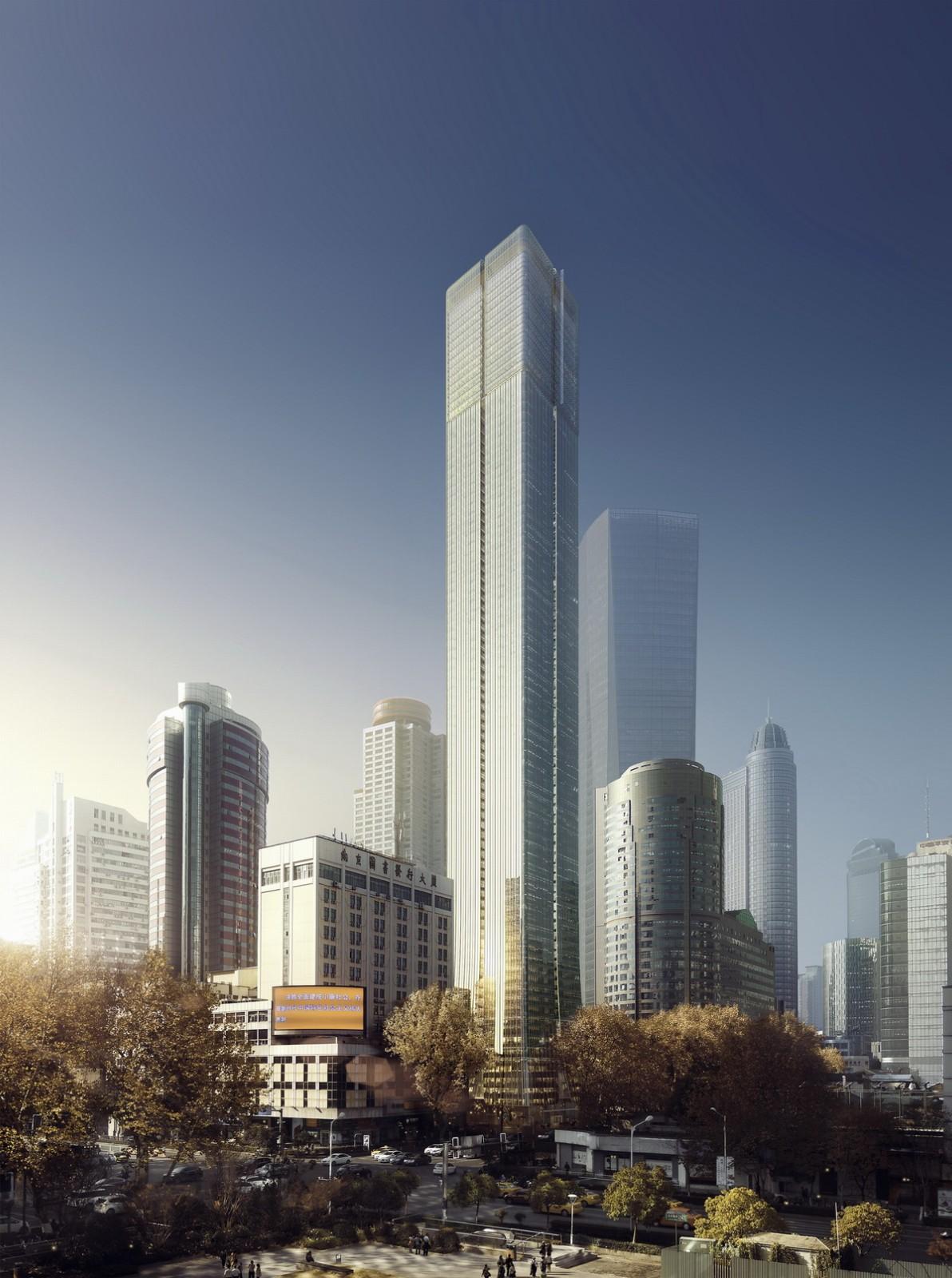 南京筑印——Aedas以印章为灵感打造南京新天际线