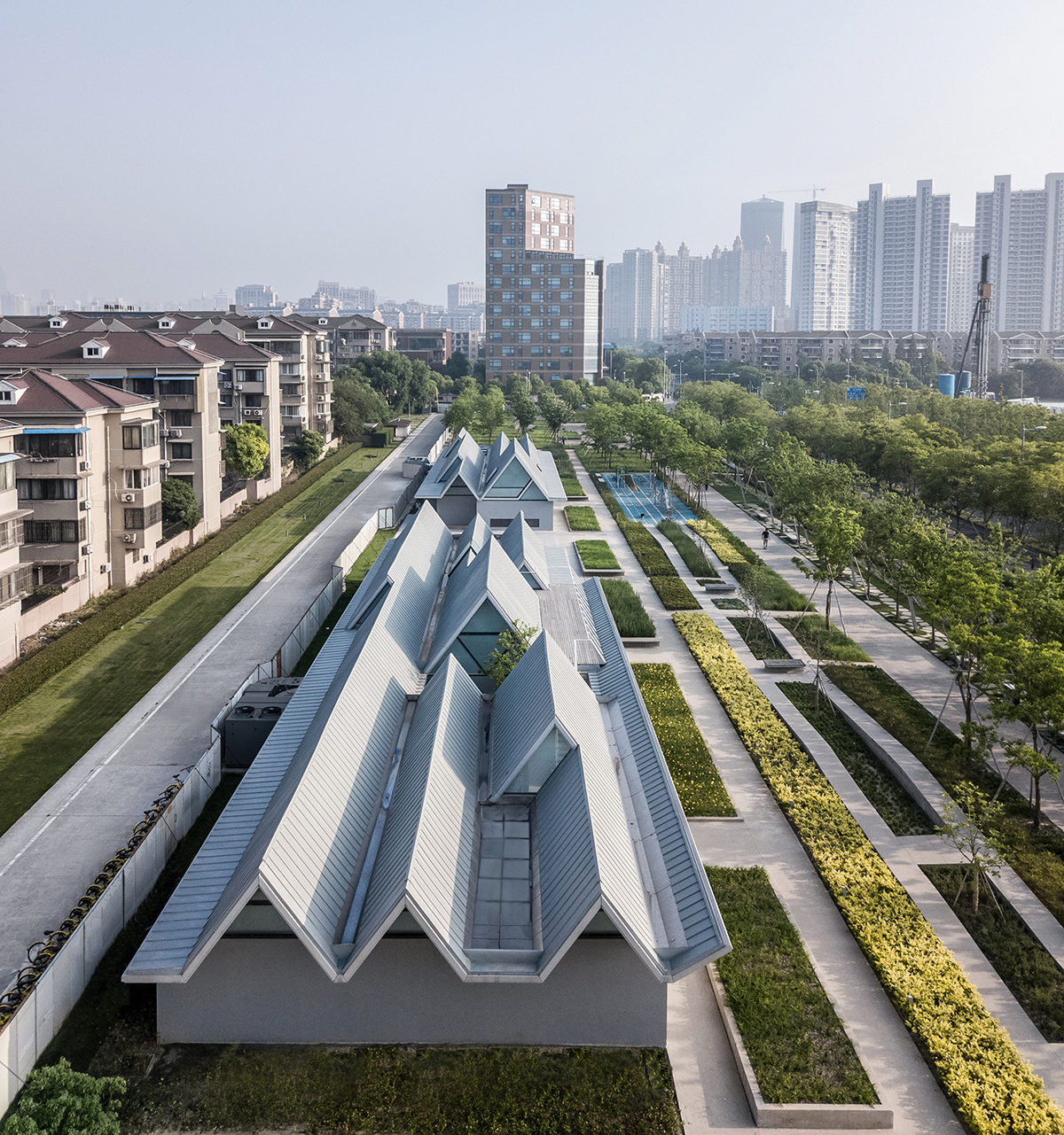 ▲公园北向鸟瞰图，©苏圣亮摄 Aerial view from the south.jpg