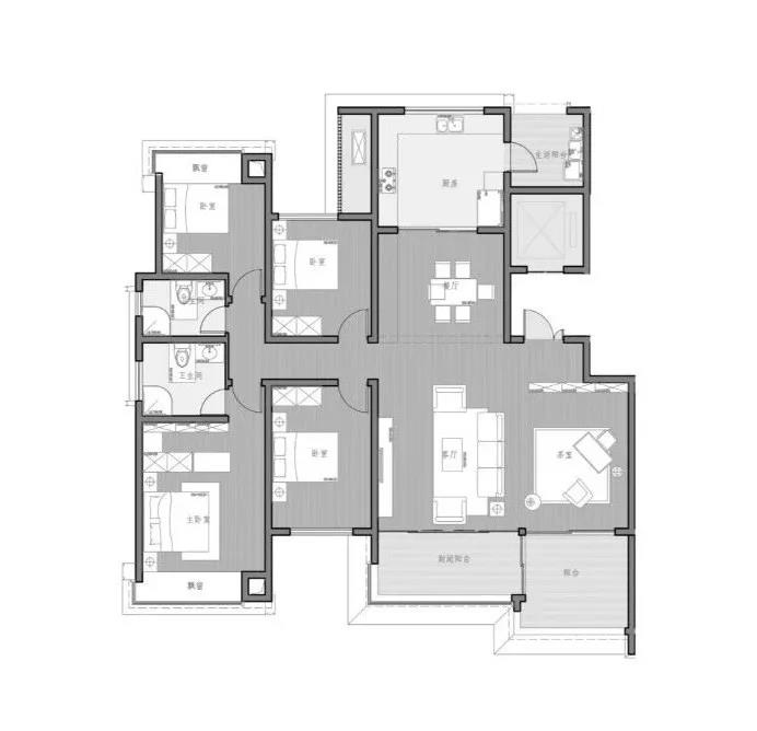 158 ㎡户型平面图（套内）.jpg