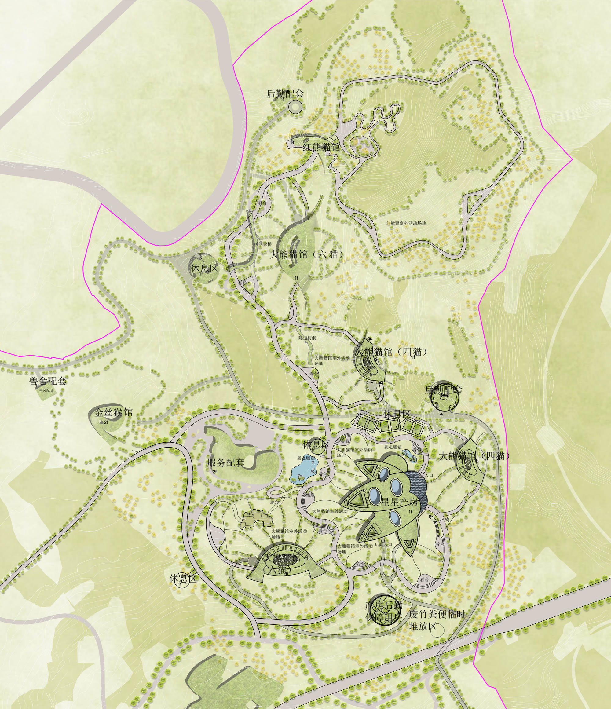 11. 大熊猫基地星星产房_总平面图 Panda Base Delivery House Masterplan.jpg