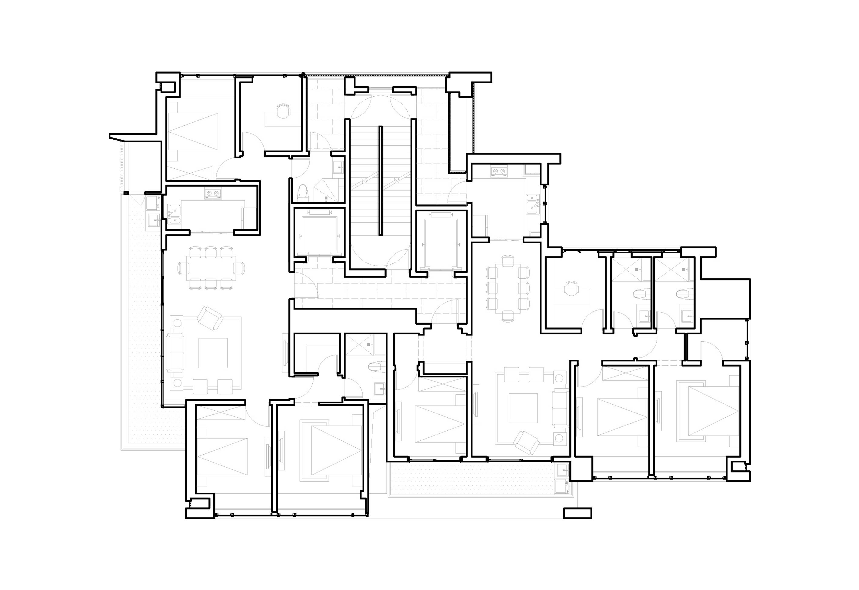 11 4#和5#145m²四开间和145m²边厅户型平面 ©gad · line+ studio.jpg