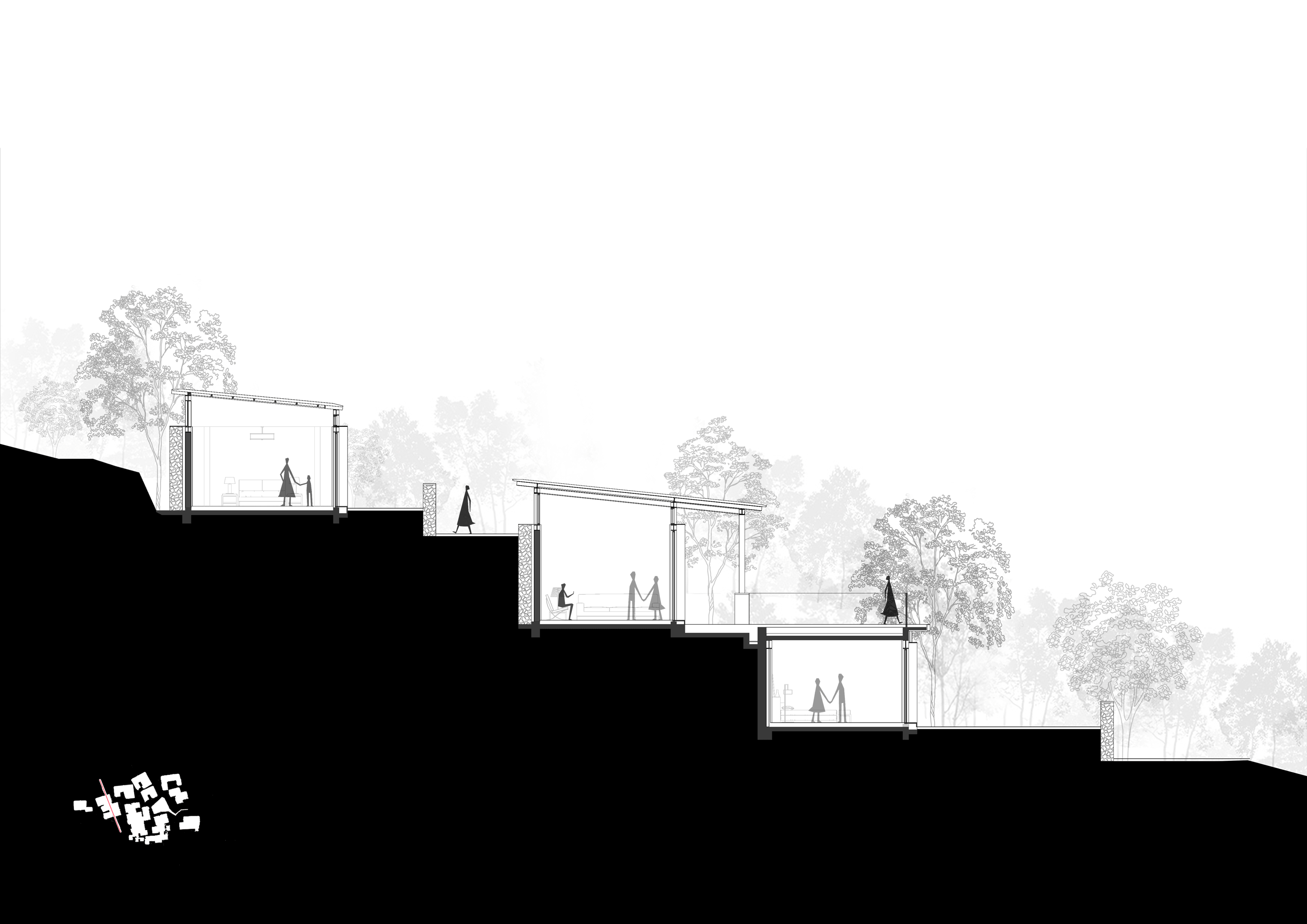 98 十号、十一号院子剖面图 ©gad · line+ studio.gif