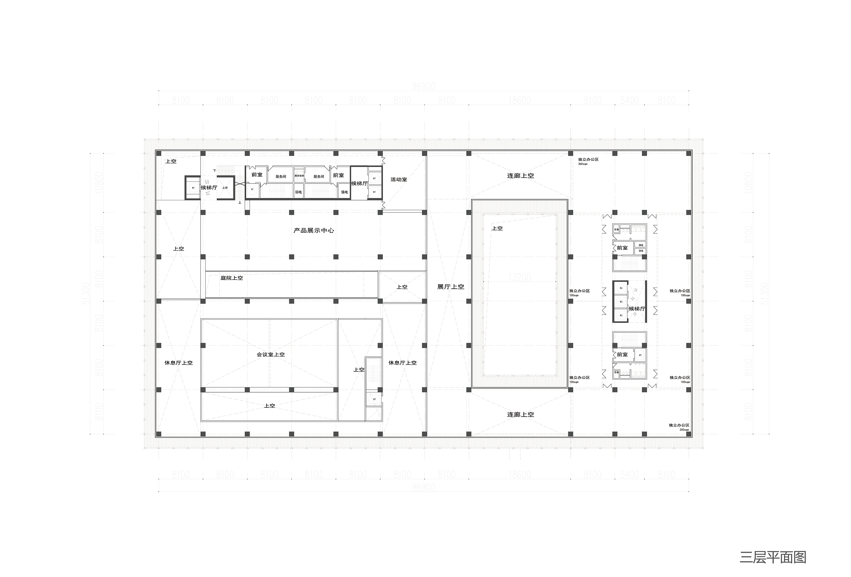 3-三层平面图  Third floor plane.jpg