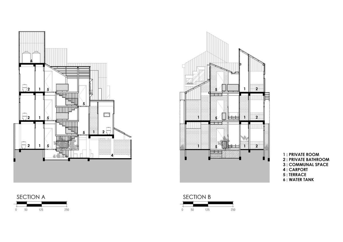 '逐步堆叠‘ 红区寄宿公寓 / Ismail Solehudin Architecture