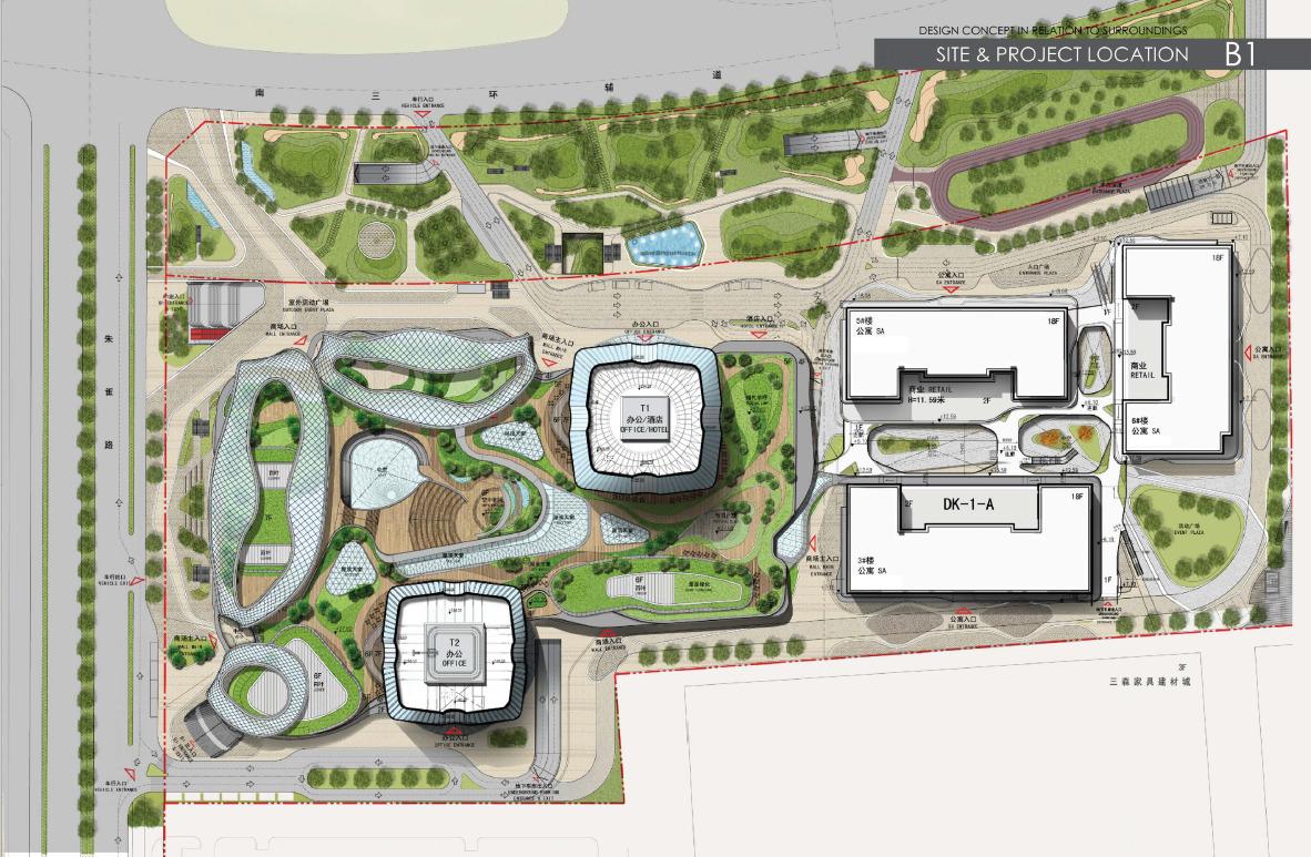 西安南飞鸿乐荟中心，城市生态商业体 / Aedas