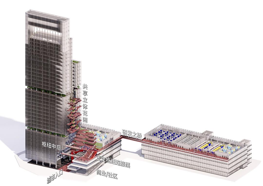 中标候选方案：深圳宝安客运中心“工业上楼”项目 / SOPA祚诚建筑
