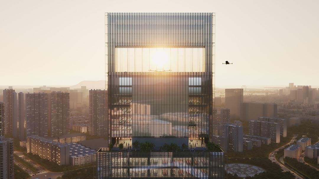 中标候选方案：深圳宝安客运中心“工业上楼”项目 / SOPA祚诚建筑