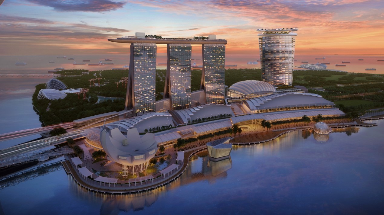 新加坡滨海湾金沙全新超豪华度假胜地启动开工仪式